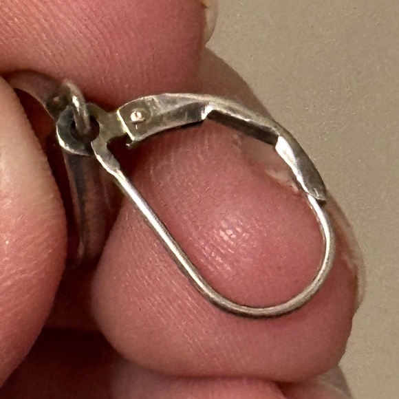 925 Sterling Silver Artisan Crafted Genuine Treated Fire Quartz Dangle Earrings - Picture 10 of 12